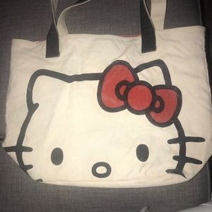 Large Heavy Canvas HELLO KITTY Tote Bag